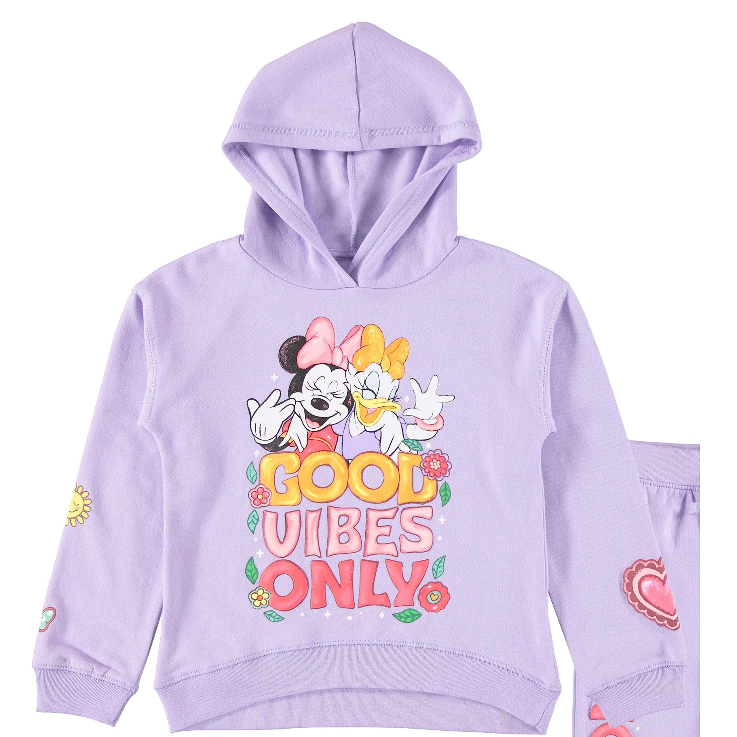 Disney Girls Minnie Mouse Hoodie and Jogger Clothing Set - Sizes 4-16