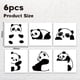 thumbnail image 2 of 6 pegatinas para interruptor de luz con diseño de panda de 18 x 18 cm., 2 of 7