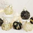 thumbnail image 2 of Adornos de bolas de Navidad para árbol de Navidad, 25 piezas de adornos de plástico inastillables, decoraciones para árboles de Navidad, decoración de fiesta de colores y purpurina, 2 of 5