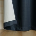 thumbnail image 4 of Sun Zero Arlo 2-Piece Textured Thermal Insulated Room Darkening Grommet Curtain Panel Pair, Navy, 40"W x 95"L, 4 of 6