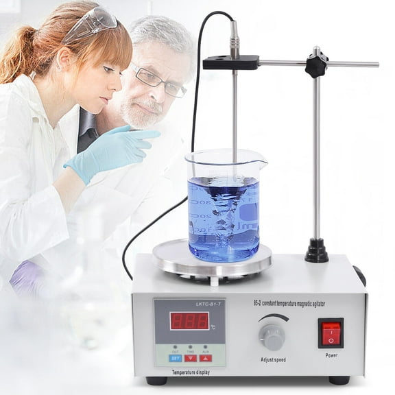 2000ML Magnetic Stirrer Lab Hotplate Mixer Digital Temperature Display Stir Bar