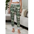 thumbnail image 2 of POGLIP Women's Green Camo Print Knit Sport Pants, 2 of 6
