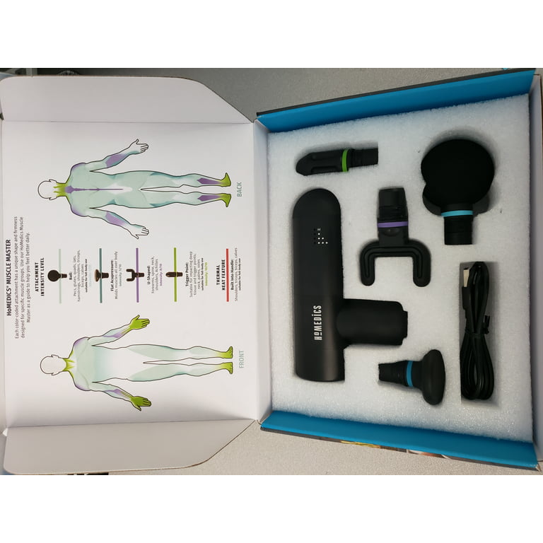 HoMedics PA-MHA Percussion Handheld Deep Tissue Body Massager Gun with Heat