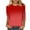 Summer Tops Red, variant on Womens Summer Tops, 3/4 Sleeve Shirts for Women Fashion Loose Fit Ombre Tie Dye Crewneck T-Shirts Fall Clothes
