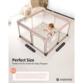 thumbnail image 3 of Joypony Baby Play Mat, 47 x 47 inch Foldable Play Mats for Babies and Toddlers, Waterproof & Anti-Slip Portable Playmat for Playpen, 3 of 12