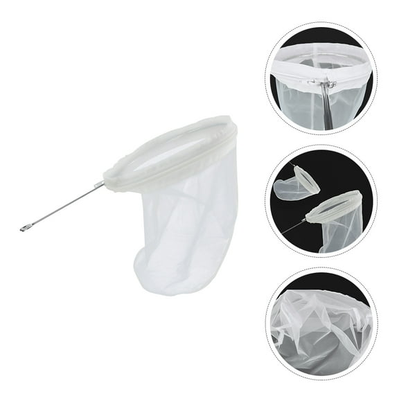 UPKOCH 1Set Coffee Filter Bag with Handle White Cloth Strainer for Home Use