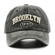 thumbnail image 2 of Men's Washed "BROOKLYN" Embroidery Peaked Cap With Assoretd Colors, Outdoor Travel Sun Screen Sunshade Baseball Cap, 2 of 5