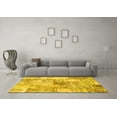 thumbnail image 3 of Ahgly Company Indoor Square Patchwork Yellow Transitional Area Rugs, 5' Square, 3 of 4