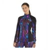 Fila Womens 1/4 Zip Fleece Jacket, Purple, X-Small