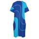 thumbnail image 4 of Vestido de dama de honor azul con bolsillos sueltos y diseño geométrico retro 739, vestidos de lujo para mujer, 4 of 6