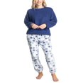 thumbnail image 1 of Ensemble de Pyjama en Peluche Sherpa pour Femmes et Plus Violet/diamant Moyen, 1 of 4
