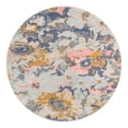 thumbnail image 3 of Unique Loom Lotus Collection Area Rug - Nymphaea (5' Round Multi/Black), 3 of 7