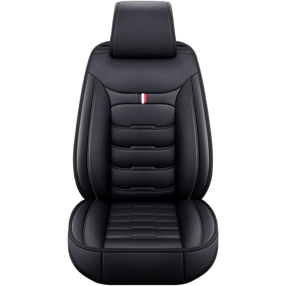 Kenzek Leather Universal Car Seat Covers Full Set, Water Resistant 3D Foam Back Support, Luxury Comfort Automotive 5 Seat Covers All Season Fit for SUV,Sedan,Van, Airbag Compatible Elegance