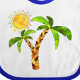 thumbnail image 4 of Inktastic Palm Trees with Cute Smiling Sun Boys or Girls Baby Bib, 4 of 4