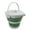 Grey/Dark Sea Green, variant on SAMMART 10L (2.64Gallon) Collapsible Fishing Bucket with Locking Lid - Portable Plastic Water Pail - Space Saving Outdoor Waterpot - Trunk Organizer for All Types of Vehicles