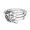 thumbnail image 5 of Evil Protection Hand of Hamsa .925 Sterling Silver Ring-10, 5 of 5