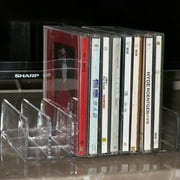 Pmsanzay 14-Capacity Acrylic DVD/CD Storage Box, Clear