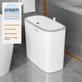 thumbnail image 4 of Cubo Basura 12L Cubo Almacenamiento Baño Sin Olor para Oficina en Casa (blanco), 4 of 7
