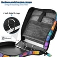 thumbnail image 4 of FORMRS Zipper Binder with Shoulder Strap 2-inch Ring 500 Sheet Capacity File Bag, Colorful Leaves, 4 of 5