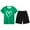 Green, variant on Gaexia Girl Outfits Size 10-12,Girls Outfits Set Heart Print Short Sleeve Top and Shorts Casual Wear for Kids Ages 3-13 Comfortable Everyday Spring Summer Outfit