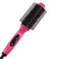 thumbnail image 1 of Rizador de pelo con barril de cerámica de turmalina, calentamiento rápido en 30 s, temperatura LED ajustable, rojo., 1 of 5