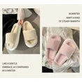 thumbnail image 4 of Pantuflas de piel gruesa y esponjosa, novedad de 2024, pantuflas cálidas y peludas para el invierno para mujer, chanclas para el hogar, pantuflas planas para el suelo en interiores, 4 of 6