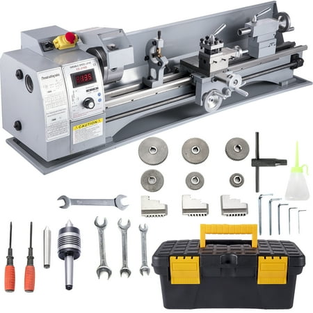 VEVOR Mini Metal Lathe, 750W Benchtop Machine 8.3" x 31.5" Working Lathe Center Rest