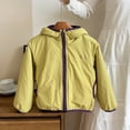 thumbnail image 2 of JUMEYU Toddler Winter Coaat Fleece-Lined Hooded Windbreaker Jacket for Boys Lightweight Zip-Up Coat (Yellow,2-3 Years), 2 of 9