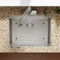 thumbnail image 5 of Elkay ECTSRAD25226TBG4 Crosstown 18 Gauge Stainless Steel 25" x 22" x 6", 4-Hole Single Bowl Dual Mount ADA Sink Kit, 5 of 9