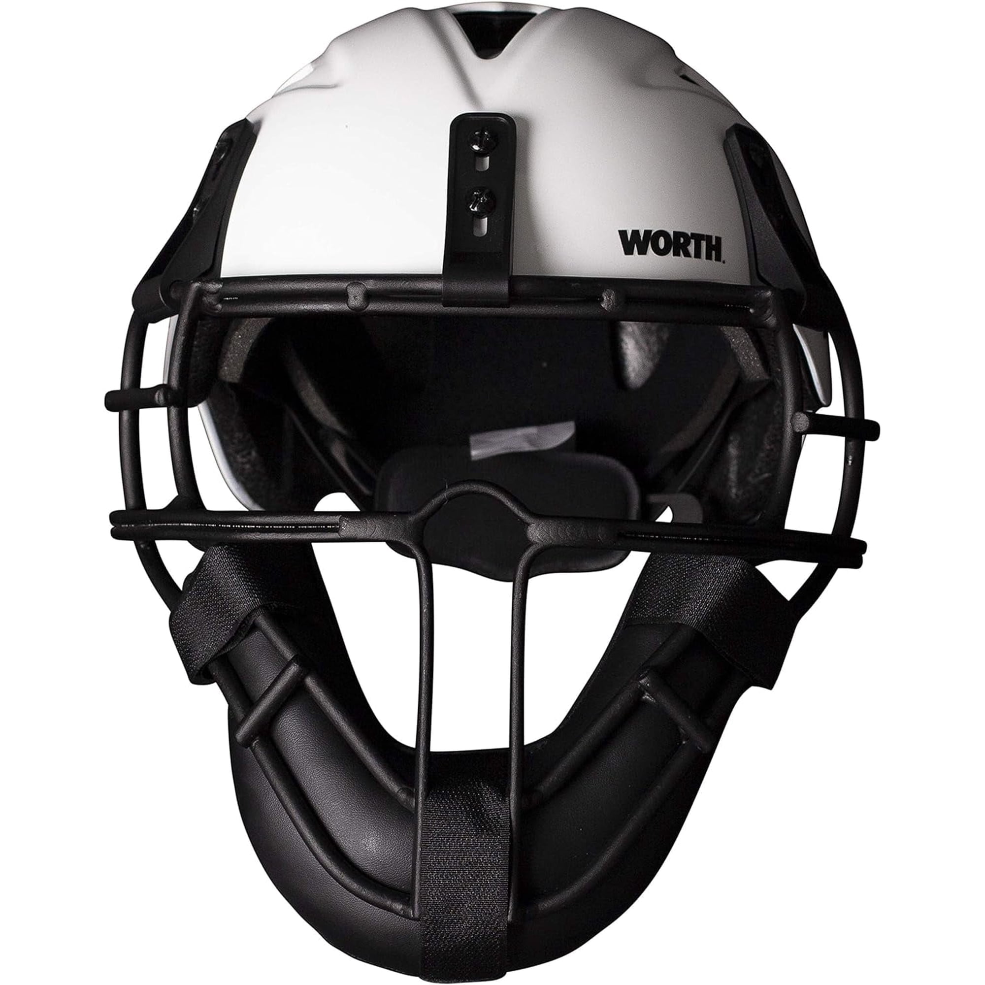 Worth LGTPH Legit Slowpitch Softball Pitchers Helmet Mask, White WLGTPH-W