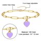 thumbnail image 3 of Pulseras y Tobilleras de Corazón de Acero Inoxidable para Hombre Mujer, Pulsera 15+5cm, Tobillera 21+5cm Ajustable, 3 of 6