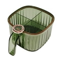 thumbnail image 2 of PENGXIANG 1 Ensemble Pot à Condiments Transparent Qualité Alimentaire Bon Effet de Scellage Base Antidérapante Anti-Humidité Compact Clair 4 Compartiments Boîte à Assaisonnement Sel Poivre avec Cuillères Fournitures pour la Maison, 2 of 8