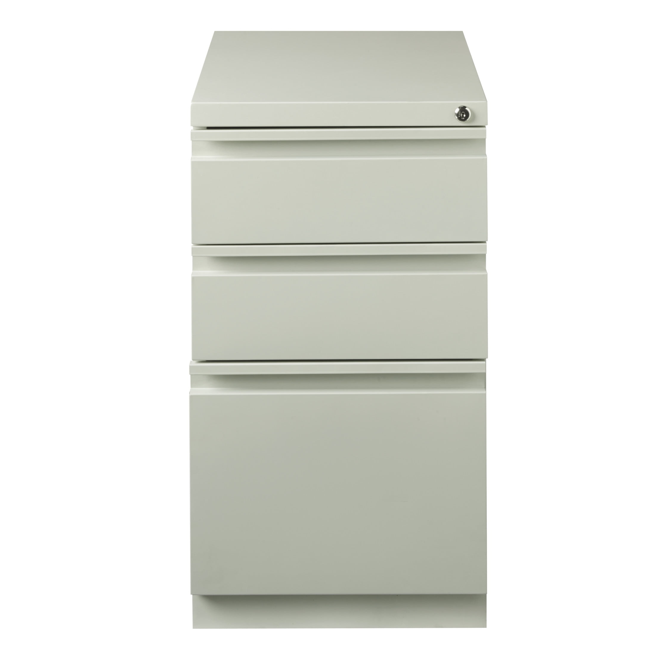 Hirsh Pro 20" Deep Mobile Pedestal File Cabinet 3 Drawer Box-Box-File, Letter Width, Gray