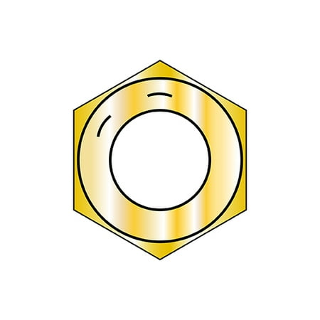

7/8-9 Coarse Thread Hex Nut Grade 8 Domestic Zinc Yellow DFAR (Pack Qty 250) BC-87NF8D