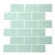 thumbnail image 1 of Adhesivo para azulejos de pared, papel tapiz de plástico de ladrillo 3D, autoadhesivo, calcomanía de decoración de pared para el hogar, BW56, verde kenally HA002477-05, 1 of 6