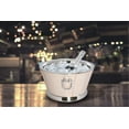thumbnail image 3 of Sol Living Wine Chiller Bucket Beverage Tub Double Wall Stainless Steel Wine Champagne Bottle Holder Insulated Cooler Ice Bucket For Cocktail Bars, Restaurants, Parties - Pink Leather, 12 qt, 3 of 5