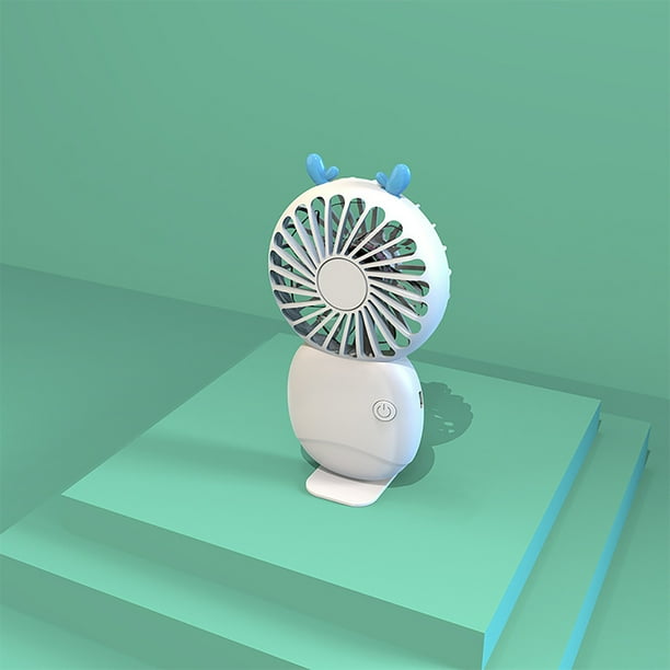Mini Ventilador Portátil de Bolsillo con Soporte para Escritorio, Ventilador de Carga Usb