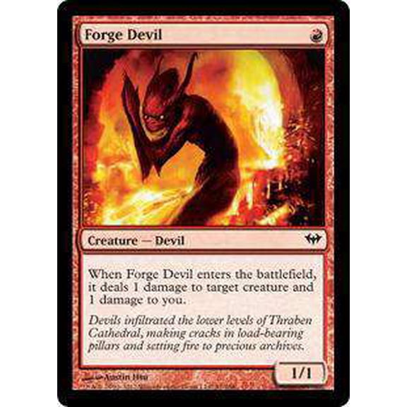 MtG Dark Ascension Common Forge Devil (Foil)