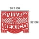 thumbnail image 2 of Papel picado Fiestas Patrias | Guirnaldas | enramada | 5 tiras de 5 metros | diseño de 16 de Septiembre tricolor | plastico picado viva mexico | colores verde, blanco y rojo | plastico picado, 2 of 5