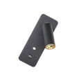 thumbnail image 2 of Advancent Hotel AC 100-260V luz de pared ajustable ornamento 3000K sala de estar dormitorio lámpara giratoria decoración accesorio de iluminación Iluminación y accesorios Negro Advancent HA066252-02B, 2 of 6