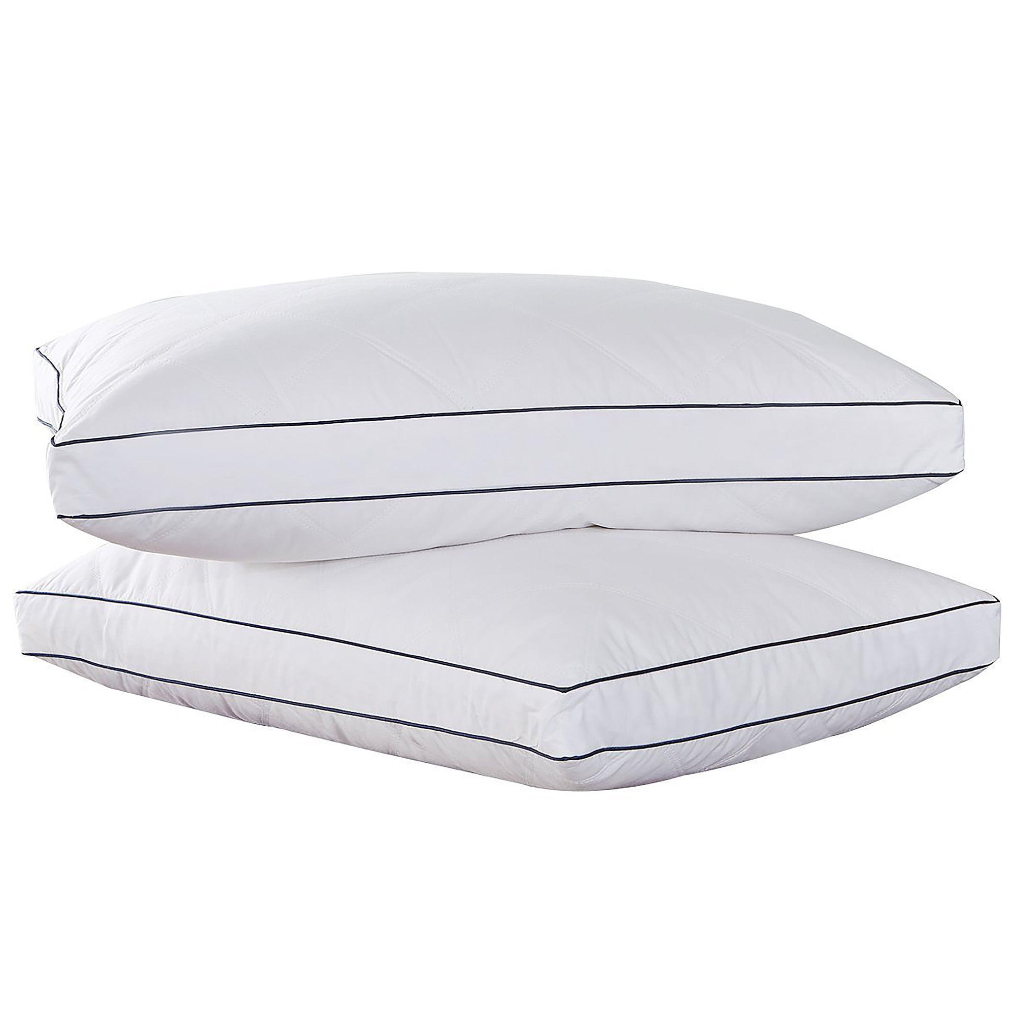 Peace Nest White Feather & Down Gusset King Size Pillow - Set of Two