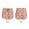 thumbnail image 5 of Lsque Dachshund Couple Printed Women's Running Shorts with Liner Pockets,Elastic Quick Dry Workout Athletic Gym Yoga Shorts,Womens High Waist Shorts-Large, 5 of 9