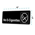 thumbnail image 4 of Alpine Industries No E-Cigarettes Sign, 9 in. x 3 in., Black, Home Décor Sign, 4 of 5