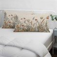 thumbnail image 4 of Pastoral Botanical Queen Size Pillow Cover, Pillowcase Protectors with Zipper, Breathable Decorative Throw Pillow Case Cover, Farmhouse Floral Rustic Pillow Shams for Couch Sofa 20x30Inch, 4 of 8
