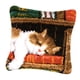 thumbnail image 5 of 2 paquetes de kits de de pestillo para bricolaje, funda de almohada para sofá, funda de cojín, gato, perro con impreso de 16X16 pulgadas BLESIY  Kits de ganchos de pestillo de cojín para animales, 5 of 8