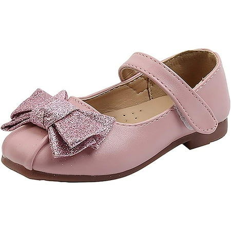 

Toddler Girl Sandals Close Toe Bowknot Sandals Soft Leather Rubber Casual Shoes Party Summer