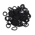 thumbnail image 5 of HEMOTON 100pcs Highly Elastic Hair Tie Fashion Women Seamless Hair Band Rope Ponytail Holder (Black）, 5 of 5