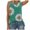 Green, variant on Viikei Tank Top for Women Sleeveless Tops Plus Size Summer Tops O-neck Daisy Print Sleeveless Tank T-Shirts Graphic Blouse