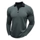 thumbnail image 1 of pstuiky camisas de manga larga para hombre, Camiseta de manga larga con cuello alto y cremallera para hombre, blusa lisa con cuello vuelto y manga larga camisetas de hombre l, 1 of 5