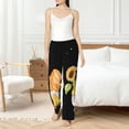 thumbnail image 4 of Rateoe Hello Spring Sunflower Gnomes Pattern Women’s Ultra-Soft Comfy Pajama Lounge Pants Sleepwear,Comfortable Lounge Wear,lightweight Pajamas, Casual Home Wear-Medium, 4 of 6